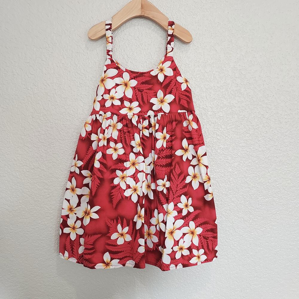 D&C Girls Hawaii Pink Hawaiian Dress